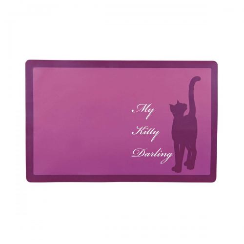 Килимок під миску Trixie «My Kitty Darling» 44 см / 28 см (кольори в асортименті)