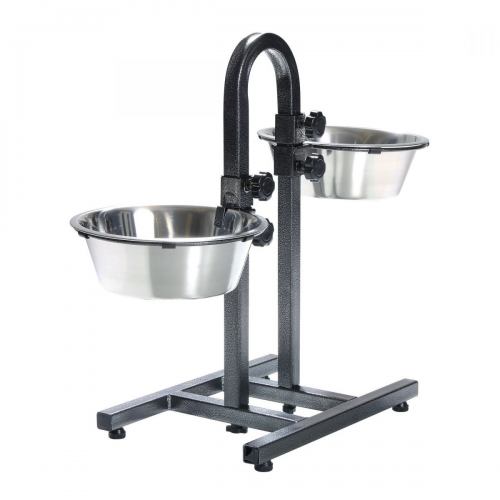 Стійка з мисками для собак Trixie 2 x 2,8 л / 24 см, h:43 см