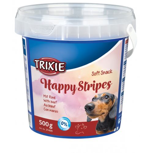 Ласощі м'які для собак «Happy Stripes» з яловичиною
