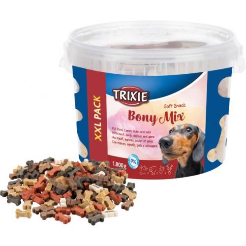 Ласощі для собак Trixie Soft Snack Bony Mix, XXL Pack мікс м'яса, 1,8 к