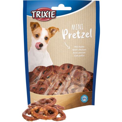 Ласощі для собак Trixie "Mini Pretzels" крендель з куркою, 100 г