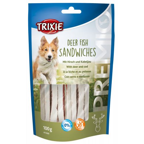 Ласощі для собак PREMIO Deer Fish Sandwiches