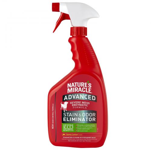 Спрей для усунення плям та запахів собак Nature’s Miracle ADV Dog Stain&Odor Elimin Spray з посиленою формулою, 946 мл