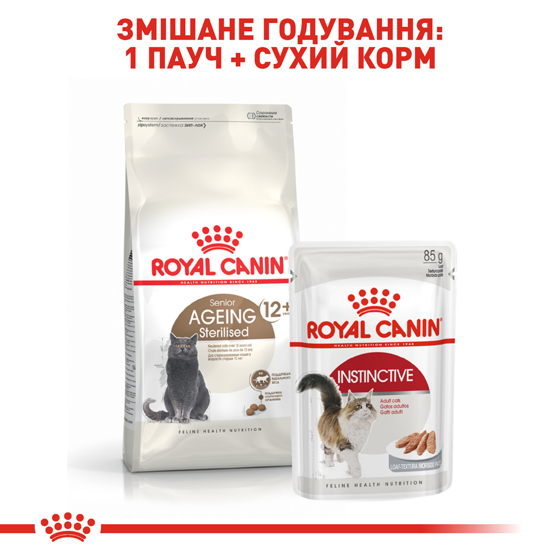 Корм для дорослих стерилізованих котів ROYAL CANIN STERILISED 12+ 2.0 кг - Зображення 2