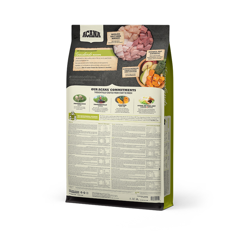 Сухий корм для собак всіх порід та всіх стадій життя ACANA GRASSLANDS DOG RECIPE 11.4kg - Зображення 2