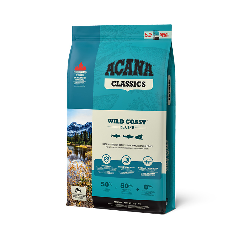 Сухий корм для собак ACANA Wild Coast Recipe 11.4kg (Оселедець, камбала, хек)