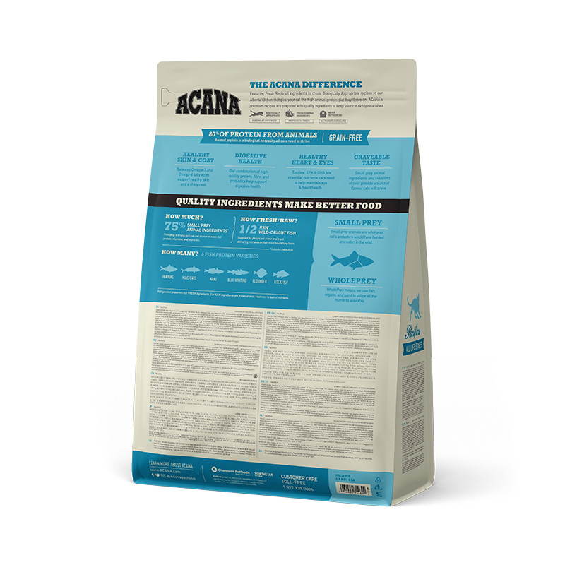 Корм для котів всіх стадій життя ACANA PACIFICA CAT 1.8KG (x8) - Зображення 2
